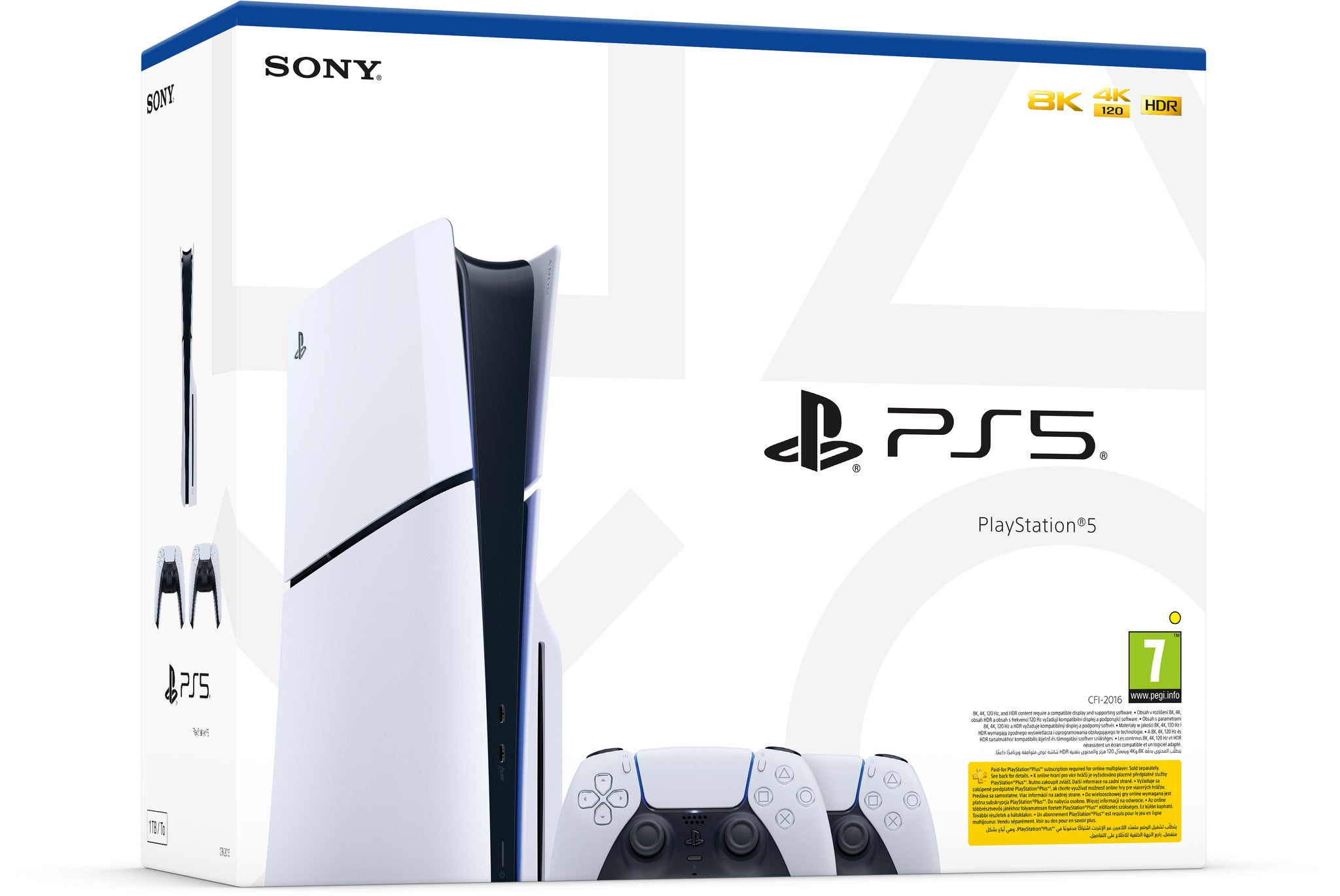 PlayStation 5 - Disc Edition - Slim - 2 DualSense Draadloze Controllers Bundel