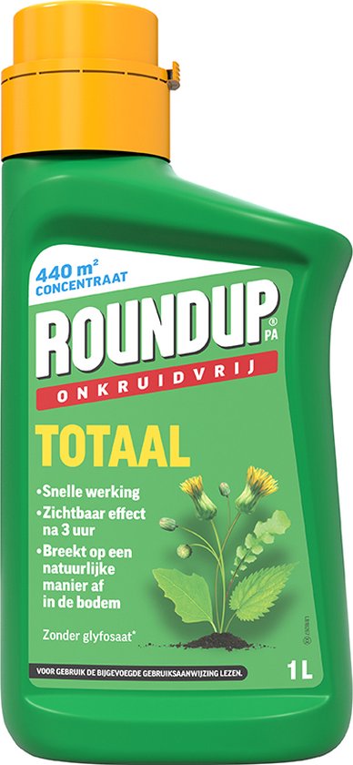 Roundup Onkruidvrij Totaal Concentraat 1 Liter