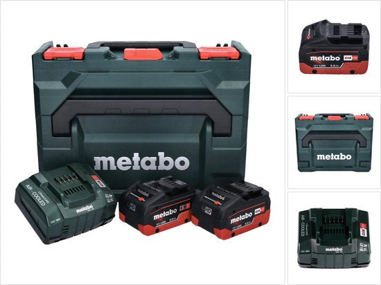 Metabo 685077000 18V LiHD accu starterset (2x 5.5Ah) + lader in Metaloc